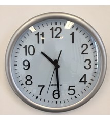 NiceTime Wandklok Silver & Grey modern Design