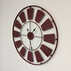 NiceTime Wandklok INDUSTRIAL WHEEL VINTAGE RED