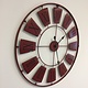 NiceTime Wandklok INDUSTRIAL WHEEL VINTAGE RED