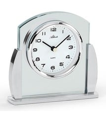 Atlanta Tafelklok Silver Spurt Modern Design