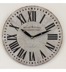 NiceTime Wandklok William Marchant BLANC VINTAGE