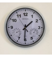 NiceTime Wandklok Thermo & Hygro Modern Design WIT