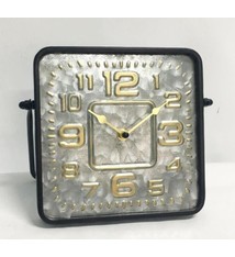 NiceTime Tafelklok SQUARE IN METAL Vintage Design