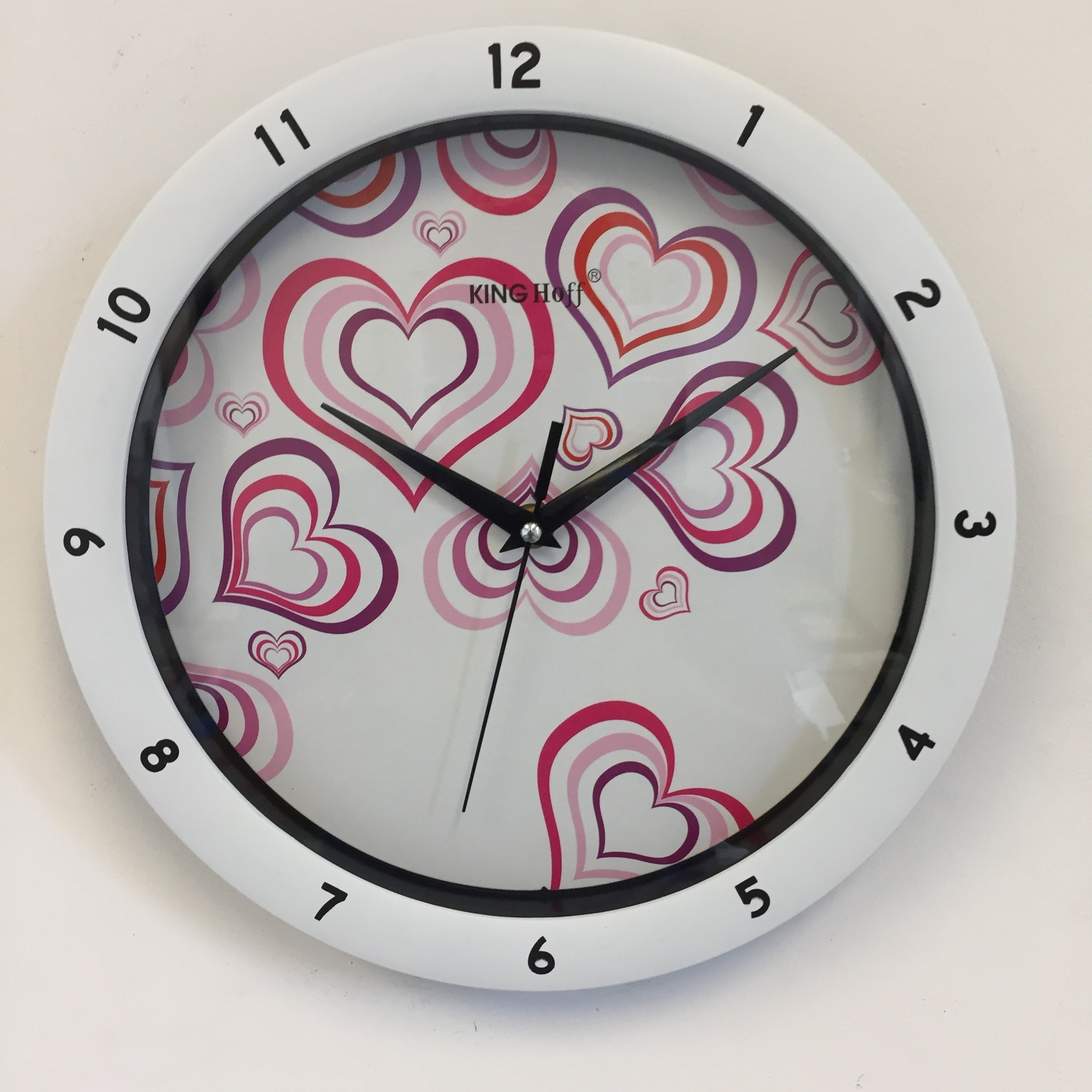 NiceTime Wandklok Purle Heart Modern Design