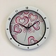 NiceTime Wandklok Purle Heart Modern Design