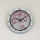 NiceTime Wandklok Purle Heart Modern Design