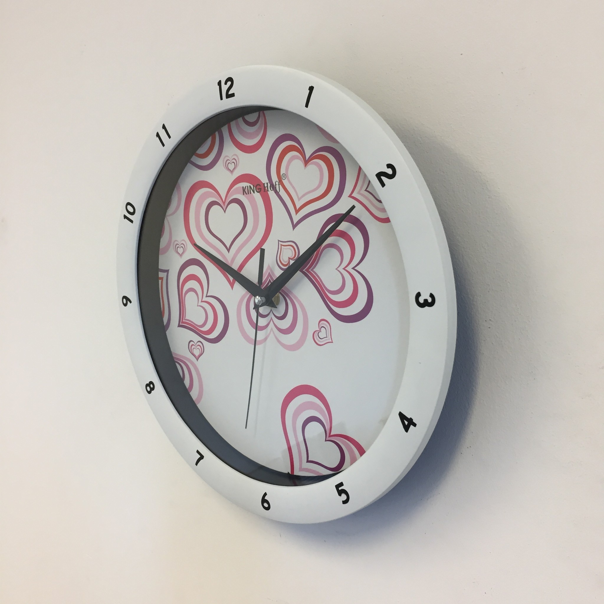 NiceTime Wandklok Purle Heart Modern Design