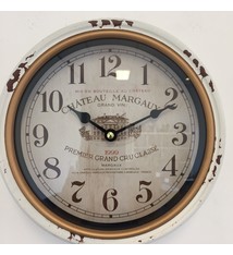 NiceTime Wandklok retro Chateau Margaux Vintage