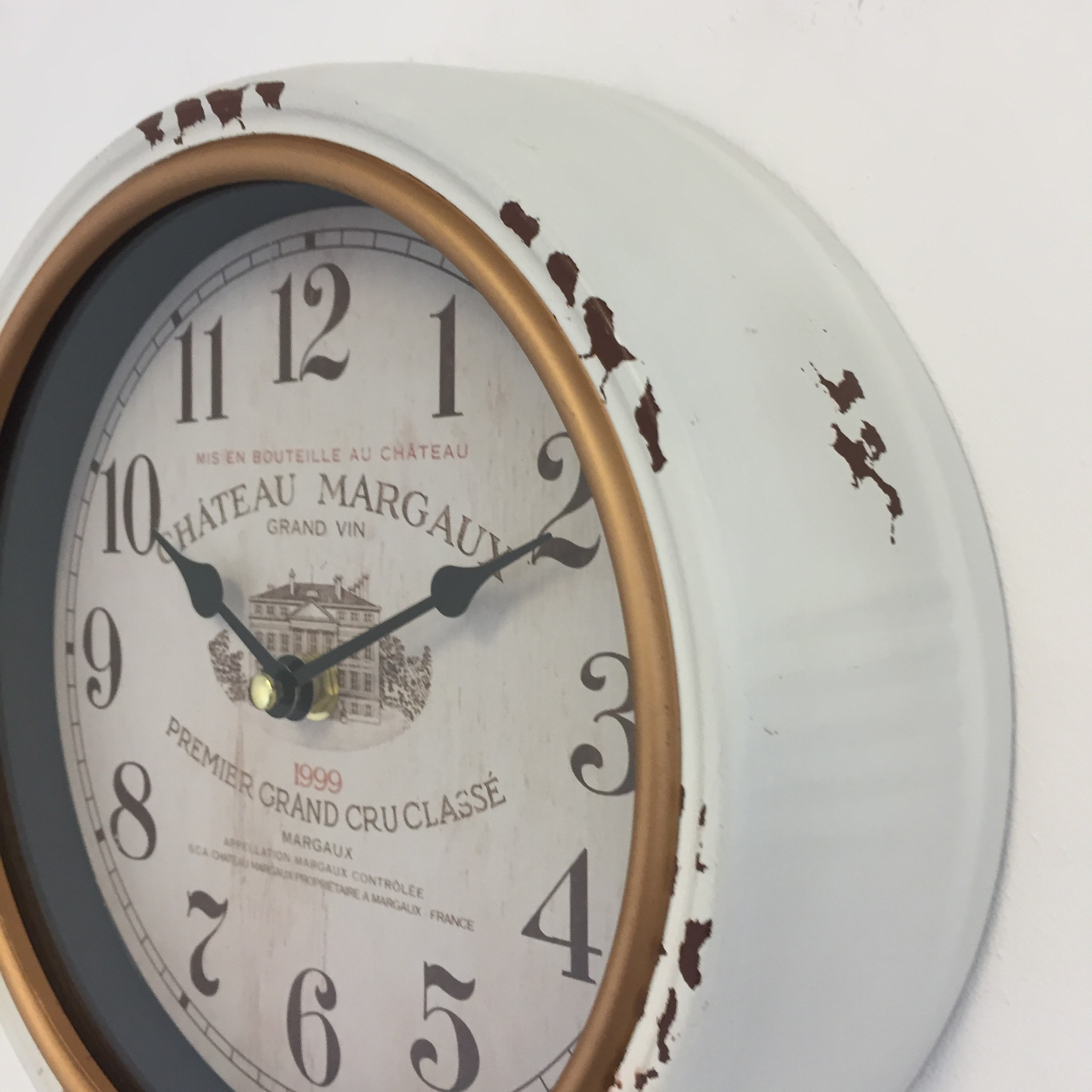 NiceTime Wandklok retro Chateau Margaux Vintage