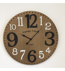 NiceTime Wandklok Vintage WOOD Design