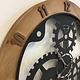 NiceTime Wandklok WOOD & GEAR INDUSTRIAL DESIGN