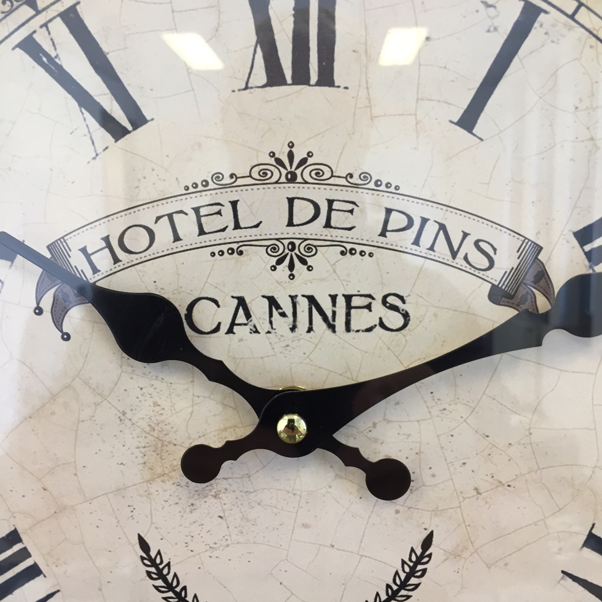 NiceTime Wandklok Hotel des Pins Cannes Vintage