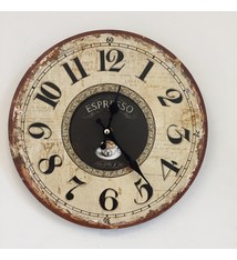 NiceTime Wandklok ESPRESSO VINTAGE INDUSTRIEEL