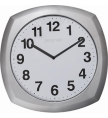 Pevanda Wandklok Carree Zilver modern Design