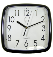 Cetronics Wandklok Carree Noir Modern Design