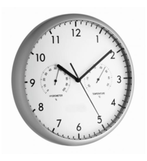 TFA Wandklok Thermo Hygro Modern Design