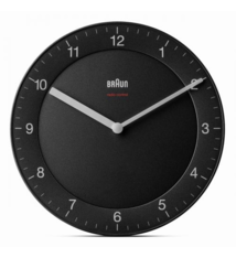 Braun Wandklok mat zwart modern design