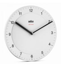 Braun Wandklok Modern Wit