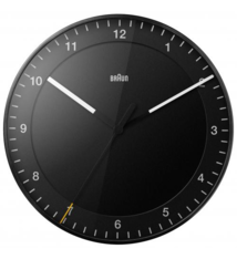 Braun Wandklok Mat Zwart Modern Design