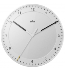 Braun Wandklok Wit Modern Design