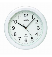 AMS Wandklok Waterproof White Modern Design