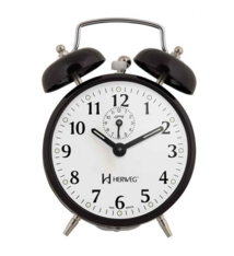 Cetronics Wekker mechanisch zwart modern design