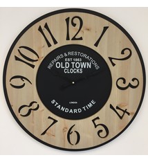 NiceTime Wandklok XL OLD TOWN VINTAGE DESIGN