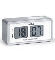 Atlanta RETRO WEKKER ZILVER