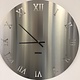 ChantalBrandO Wandklok RVS Roma design - LARGE