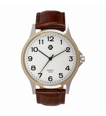 Brussels Heren Horloge TESLA  Silver & Gold