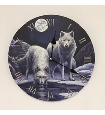 NiceTime Kinder wandklok met wolven