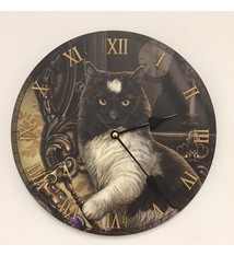 Wandklok voor kinderen met kat