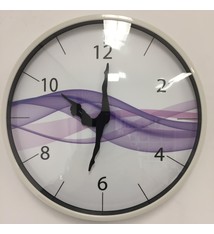 NiceTime Wandklok DANCER Purple Wave Modern Design