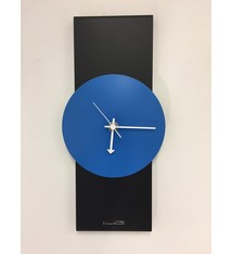 ChantalBrandO Wandklok Black-Line & BLUE Modern Design