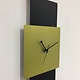 ChantalBrandO Wandklok Black-Line & LIME GREEN Modern Design