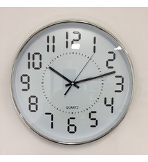 NiceTime Wandklok DIGI WIT Modern Design