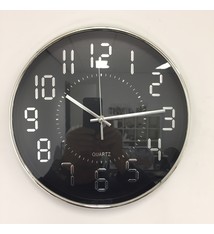 NiceTime Wandklok DIGI ZWART Modern Design