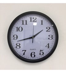 NiceTime Wandklok QUARTZ ZWART Modern Design