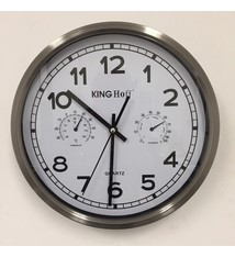 NiceTime Wandklok met Temperatuur en vochtmeter modern design