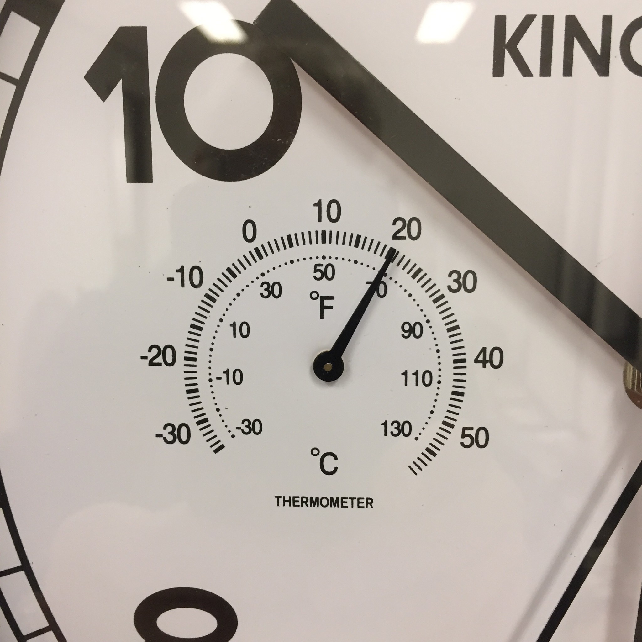 NiceTime Wandklok met Temperatuur en vochtmeter modern design