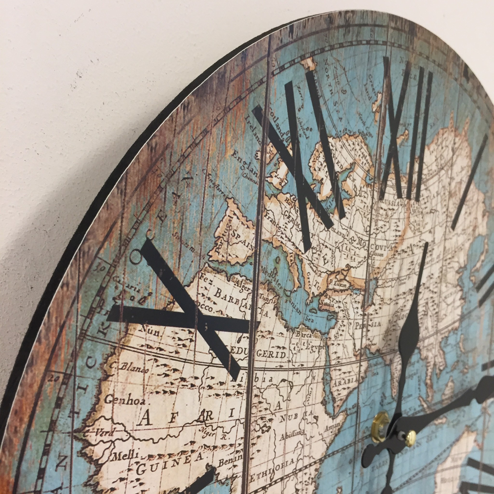 Wandklok WORLD II RETRO VINTAGE DESIGN