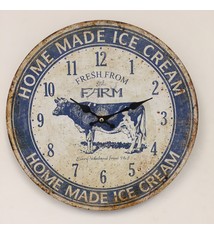 Saramax Wandklok Ice Cream Vintage retro design