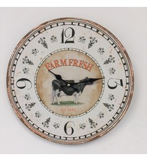 Saramax Wandklok FARM RETRO VINTAGE DESIGN