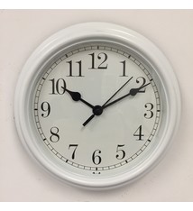 Saramax Wandklok MINI 22 CM Wit Retro Design