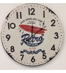 Saramax Wandklok CALIFORNIA SURFING RETRO DESIGN