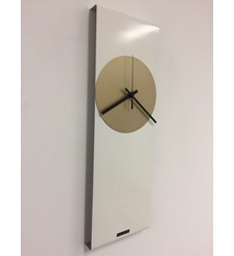 ChantalBrandO Wandklok LaBrand Export Line White & Gold modern Dutch Design