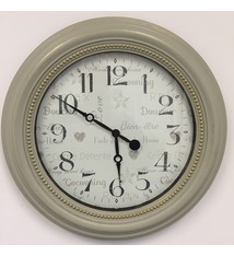 Wandklok Nostalgy White design retro