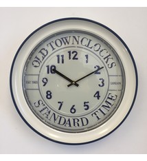 NiceTime Wandklok Blue OLD TOWN Design