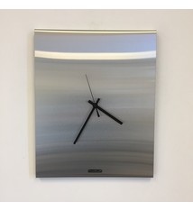 ChantalBrandO Wandklok TIMES SQUARE NEW YORK SILVER Modern Dutch Design