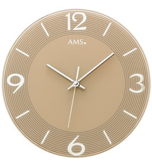 AMS Wandklok SOLEIL GOLD modern design